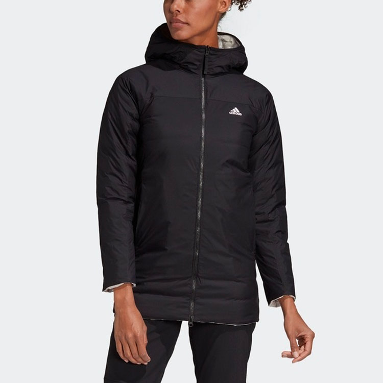 Женская куртка adidas W 3s Rev Aop (черная) — фото 3