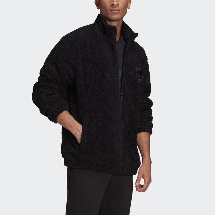 Мужская куртка adidas originals C Crest Jacket (черный) — фото 2