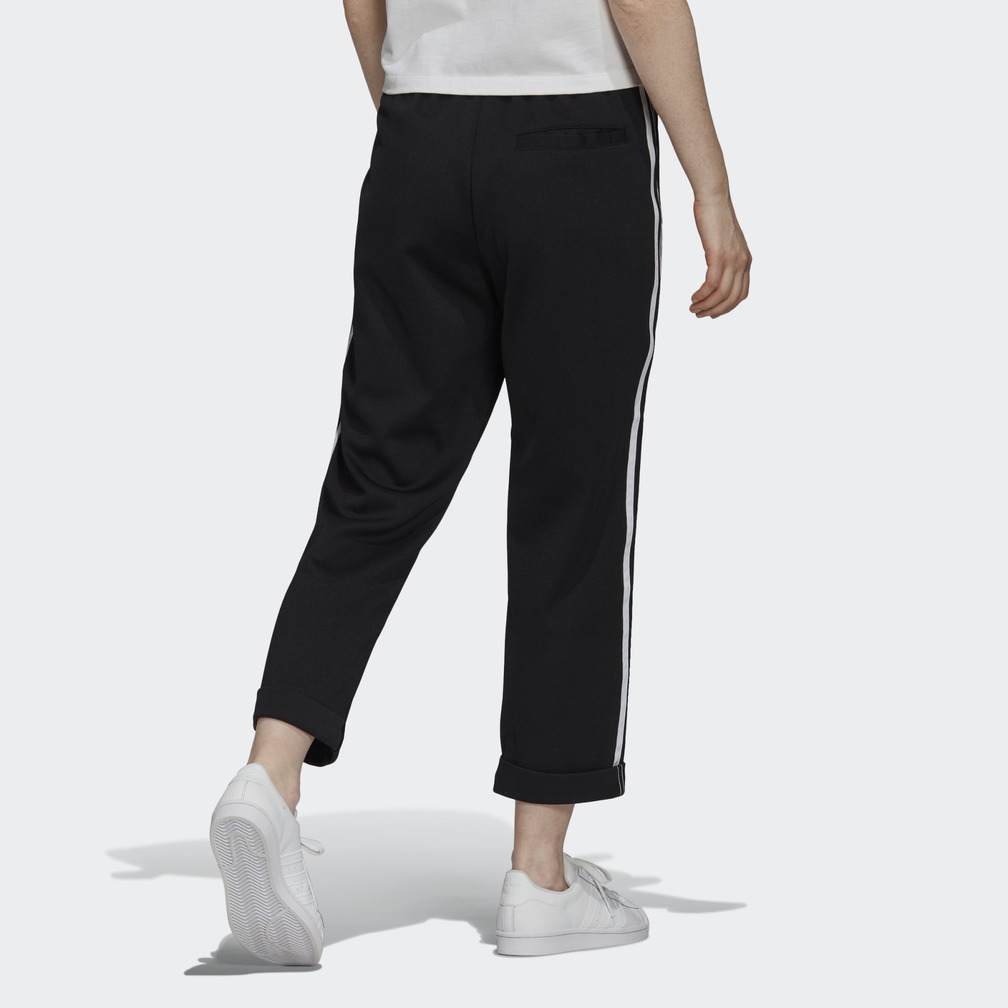 Женские штаны adidas originals logo (черная) — фото 6