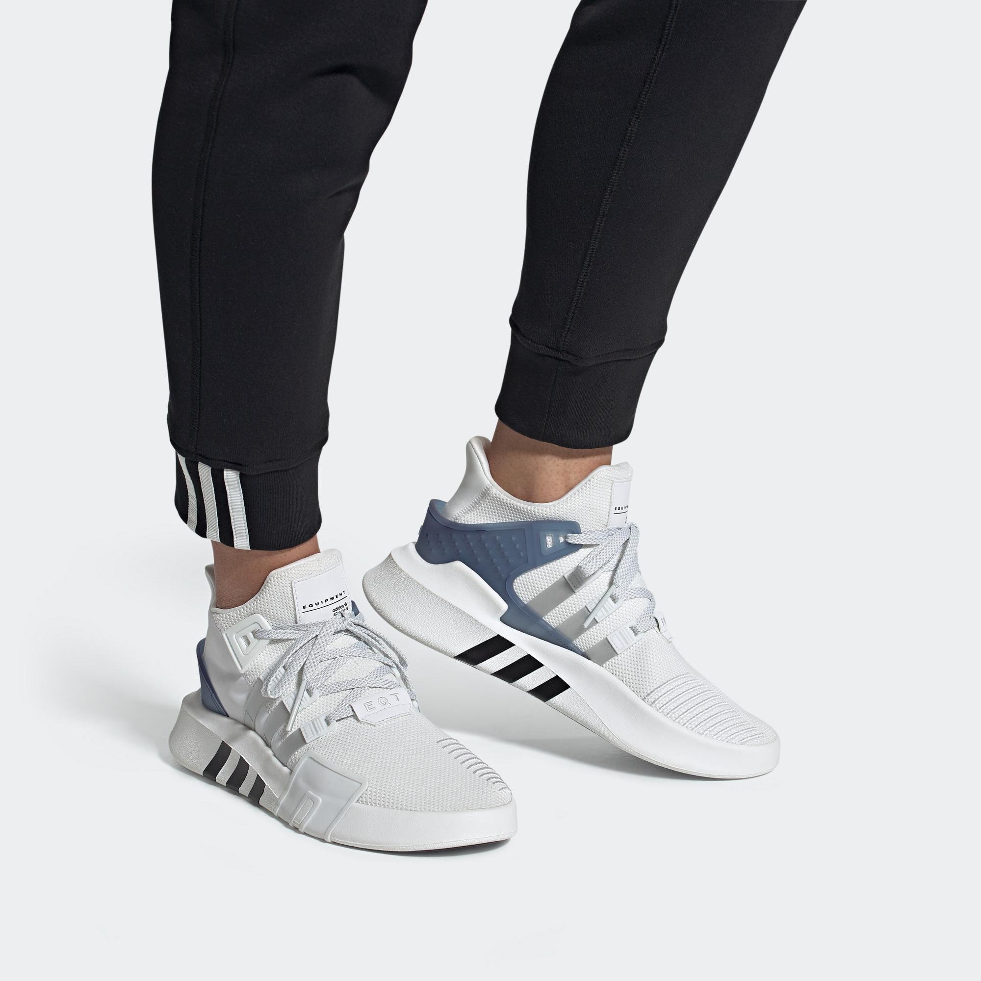 Кроссовки adidas originals Eqt Bask Adv (бело-серебристые) — Белый / серебристый — фото 7