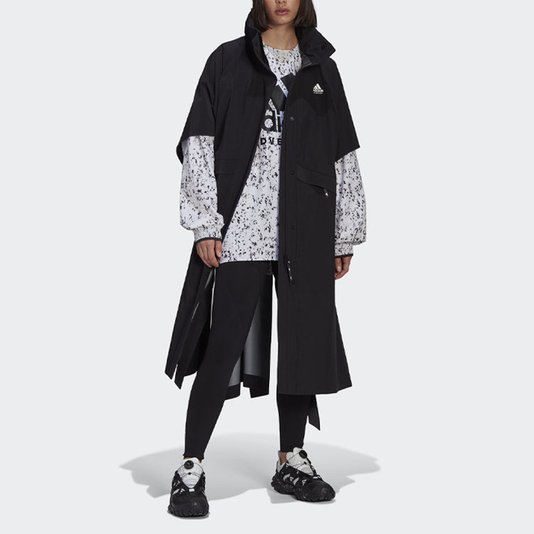 Женская куртка adidas originals HYKE Mountain Ponch (черный) — фото 5