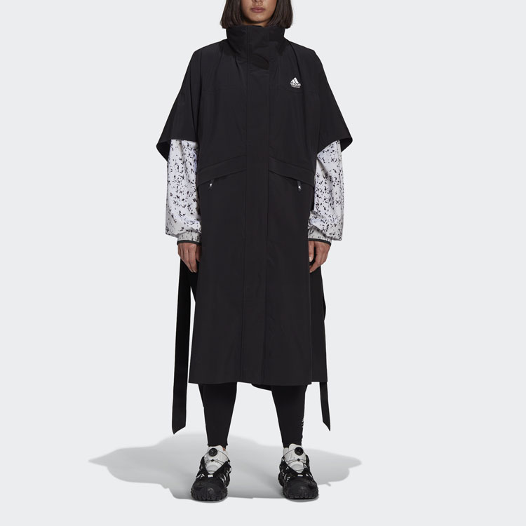 Женская куртка adidas originals HYKE Mountain Ponch (черный) — фото 4