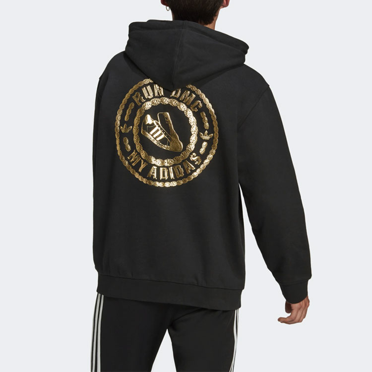 Мужское худи adidas originals Run Dmc (черное) — фото 3