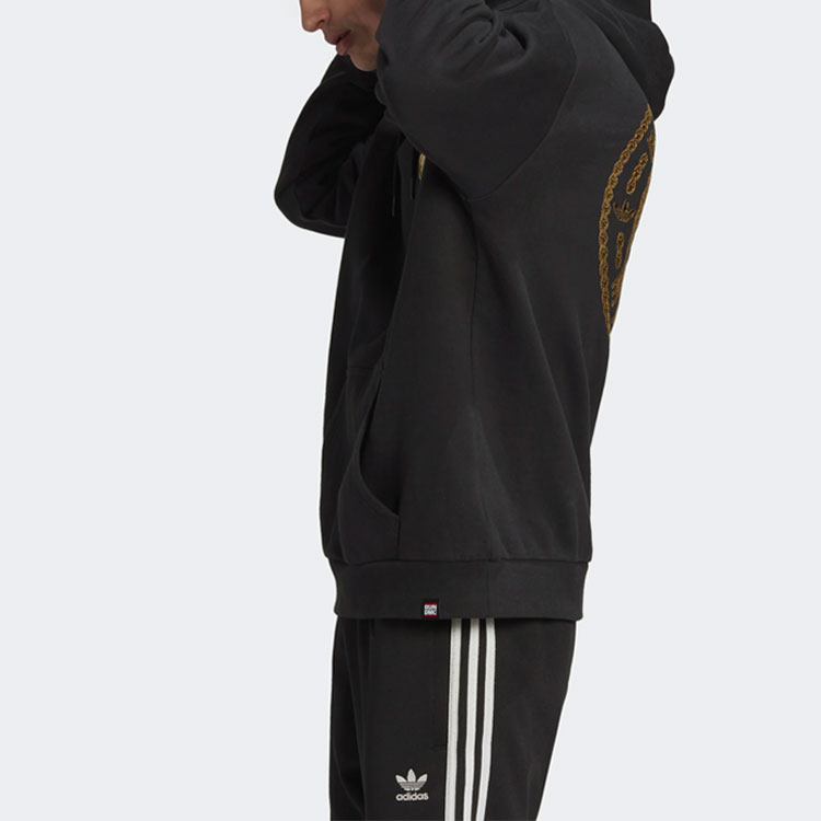 Мужское худи adidas originals Run Dmc (черное) — фото 4