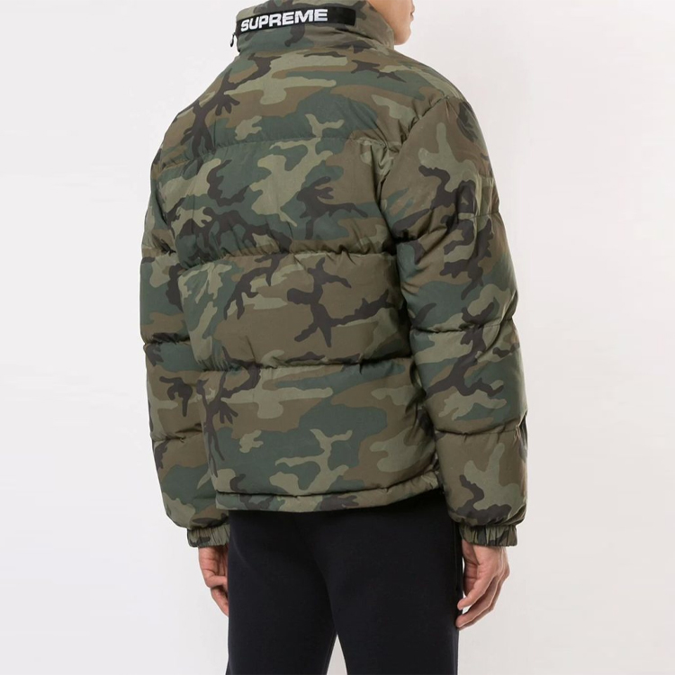 Supreme FW18 Reflective Camo Woodland Down jacket    