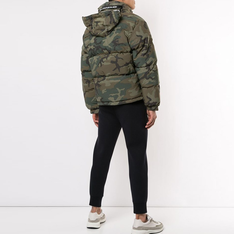 Supreme FW18 Reflective Camo Woodland Down jacket    