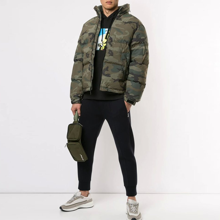 Supreme FW18 Reflective Camo Woodland Down jacket    