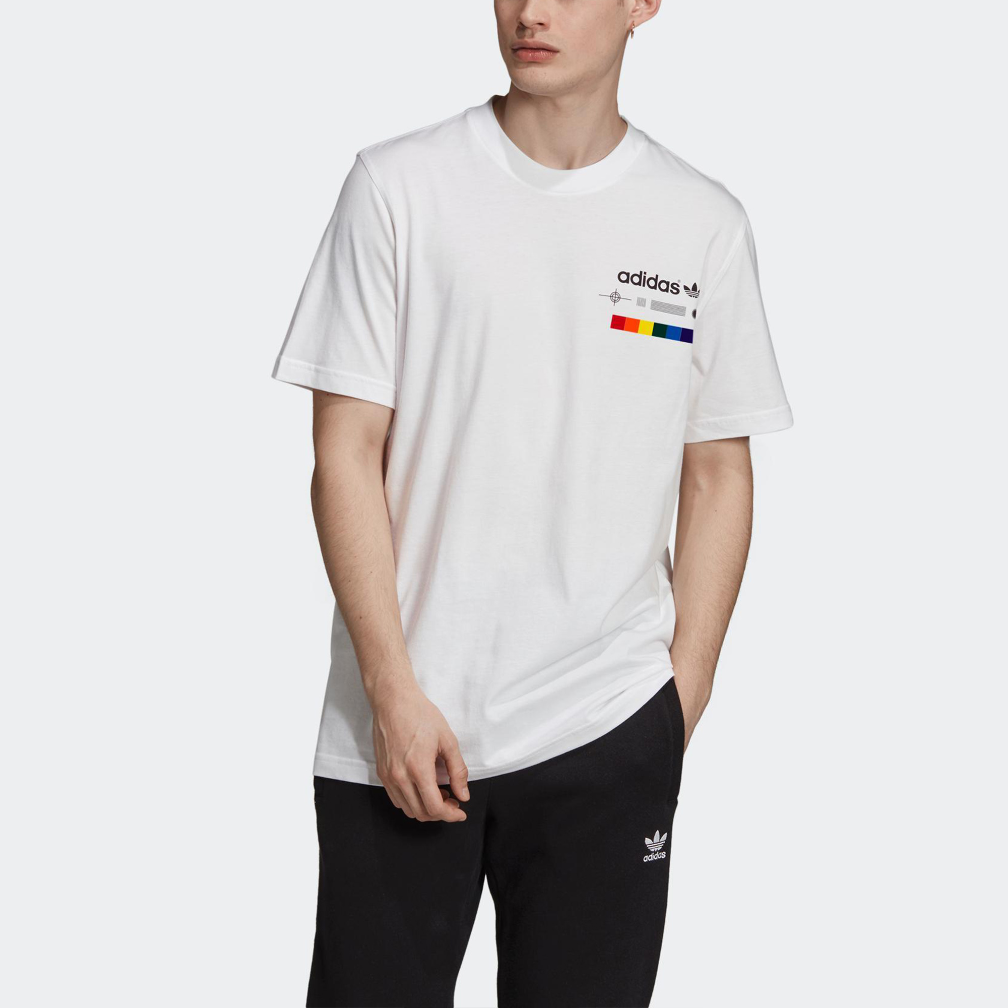 Мужская футболка adidas originals Spectrum Tee T (белая) — фото 4