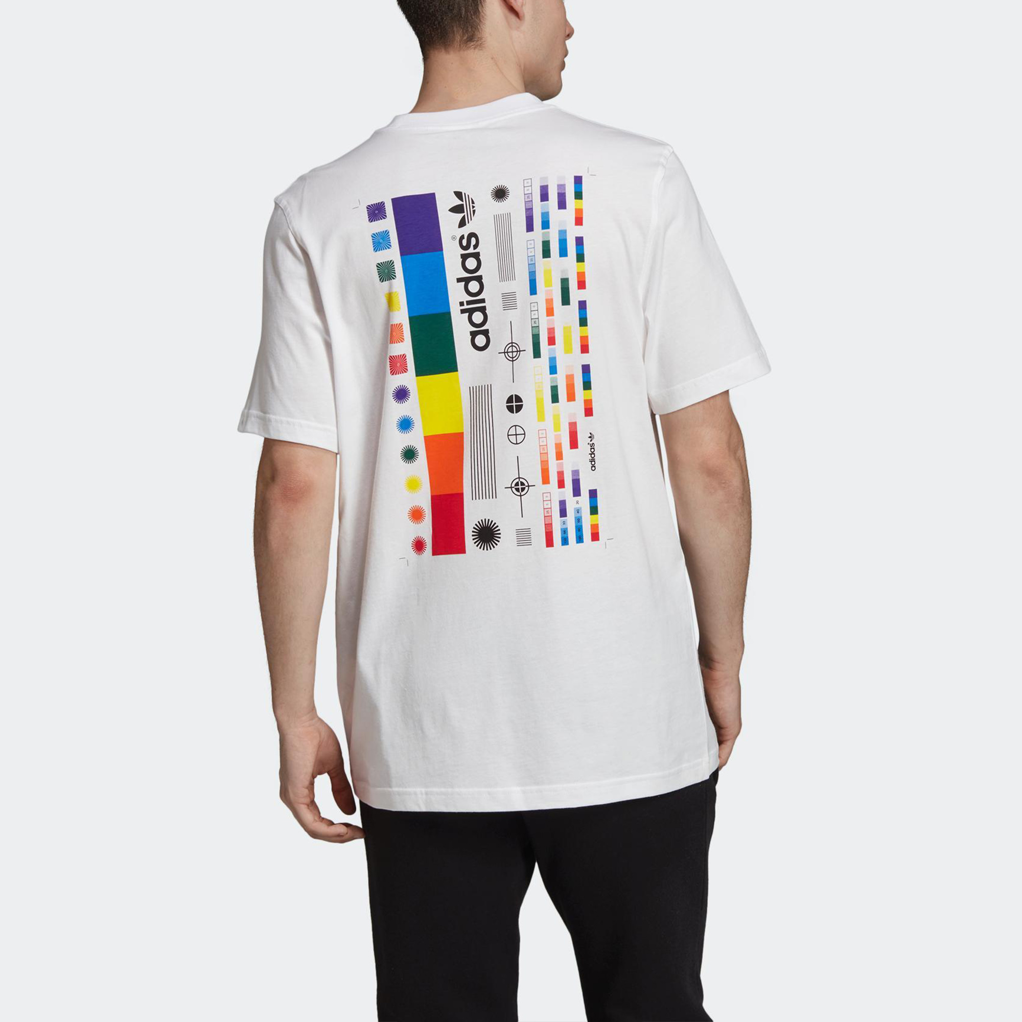 Мужская футболка adidas originals Spectrum Tee T (белая) — фото 3