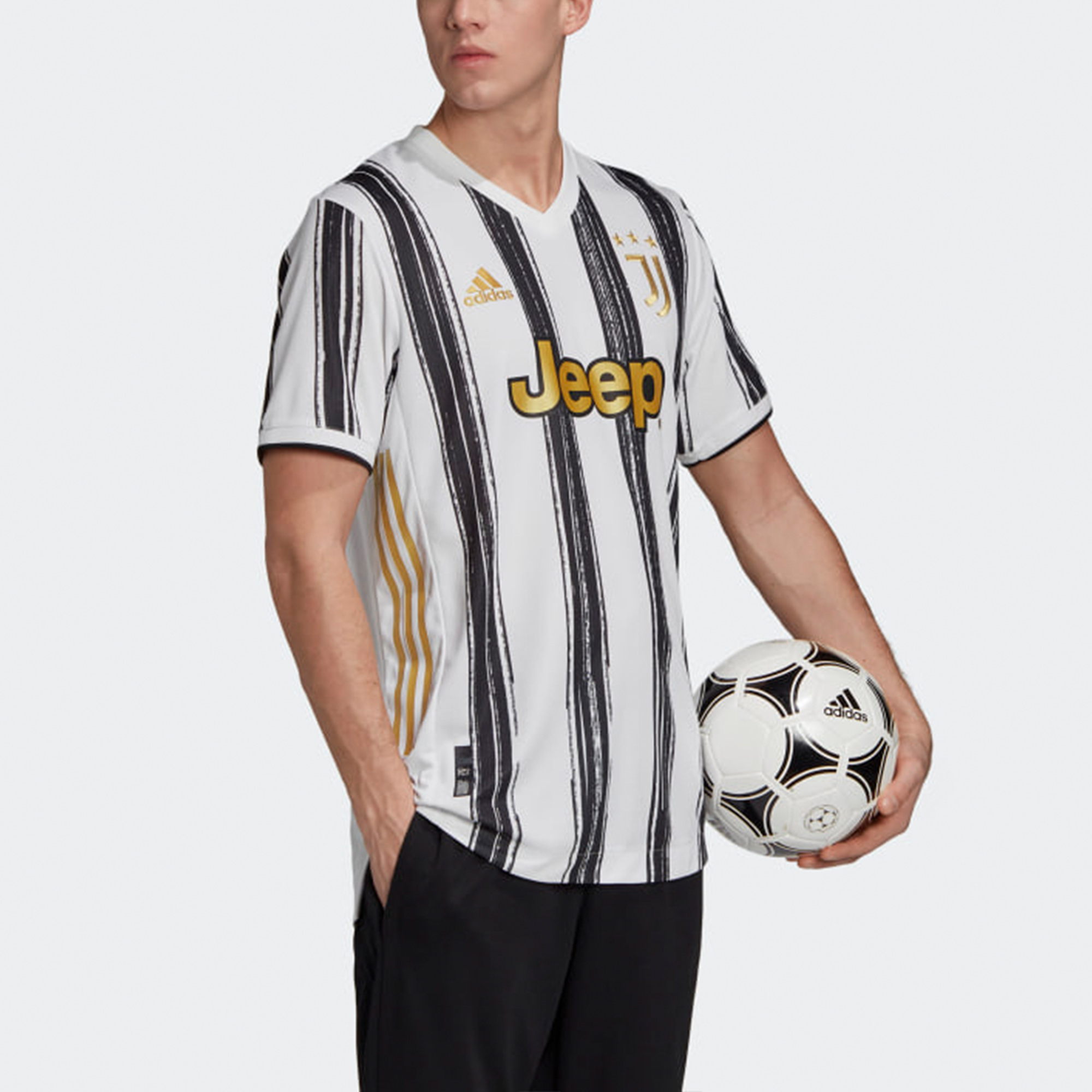 Мужская футболка adidas AU 20-21 (белый) — фото 5