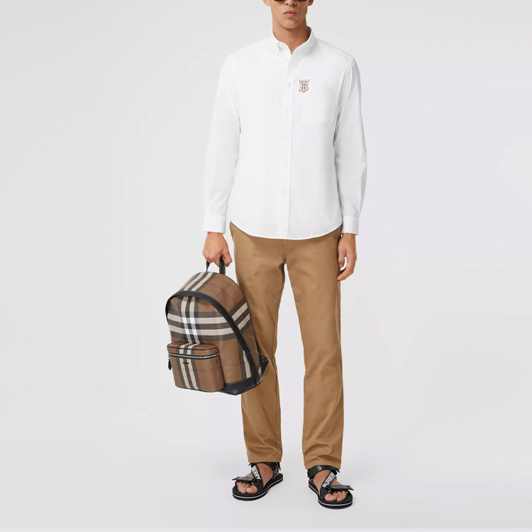Мужская рубашка Burberry (белая) — фото 3