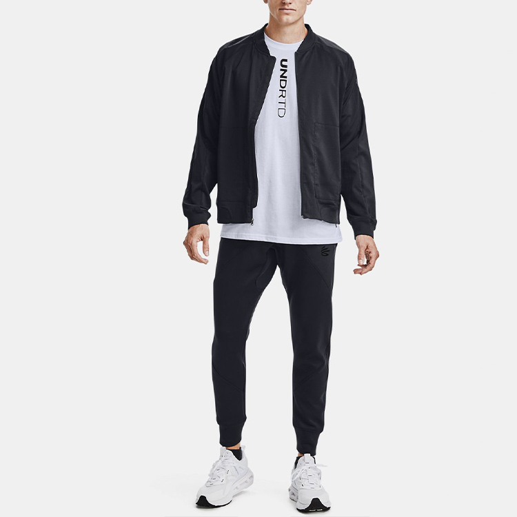 Мужская куртка Under Armour Warmup (черная) — фото 3