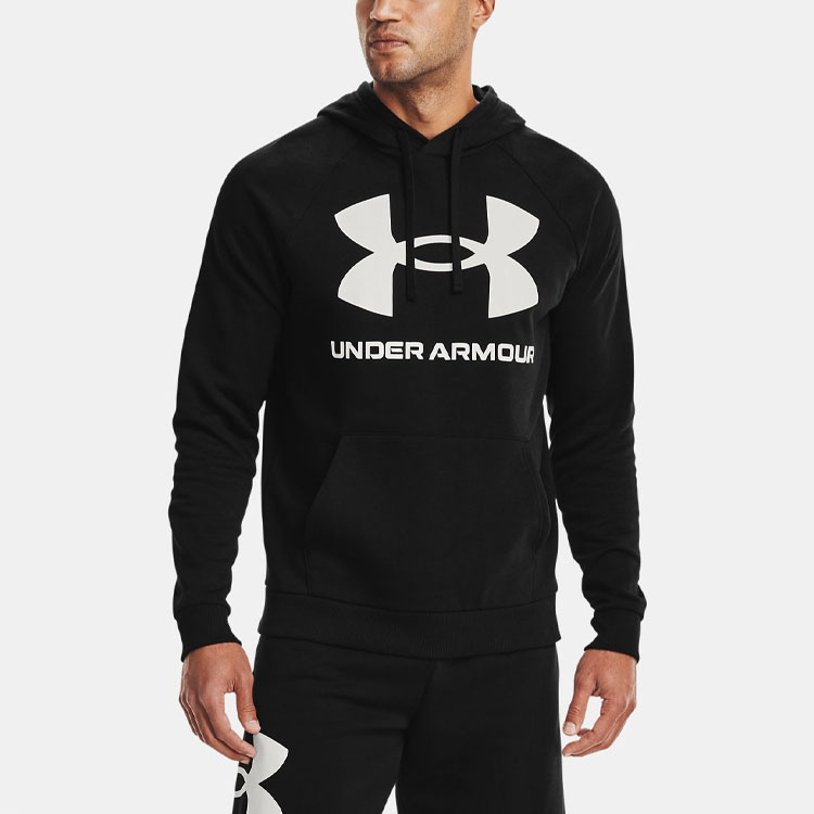 Мужское худи Under Armour Rival Big (черное) — фото 3