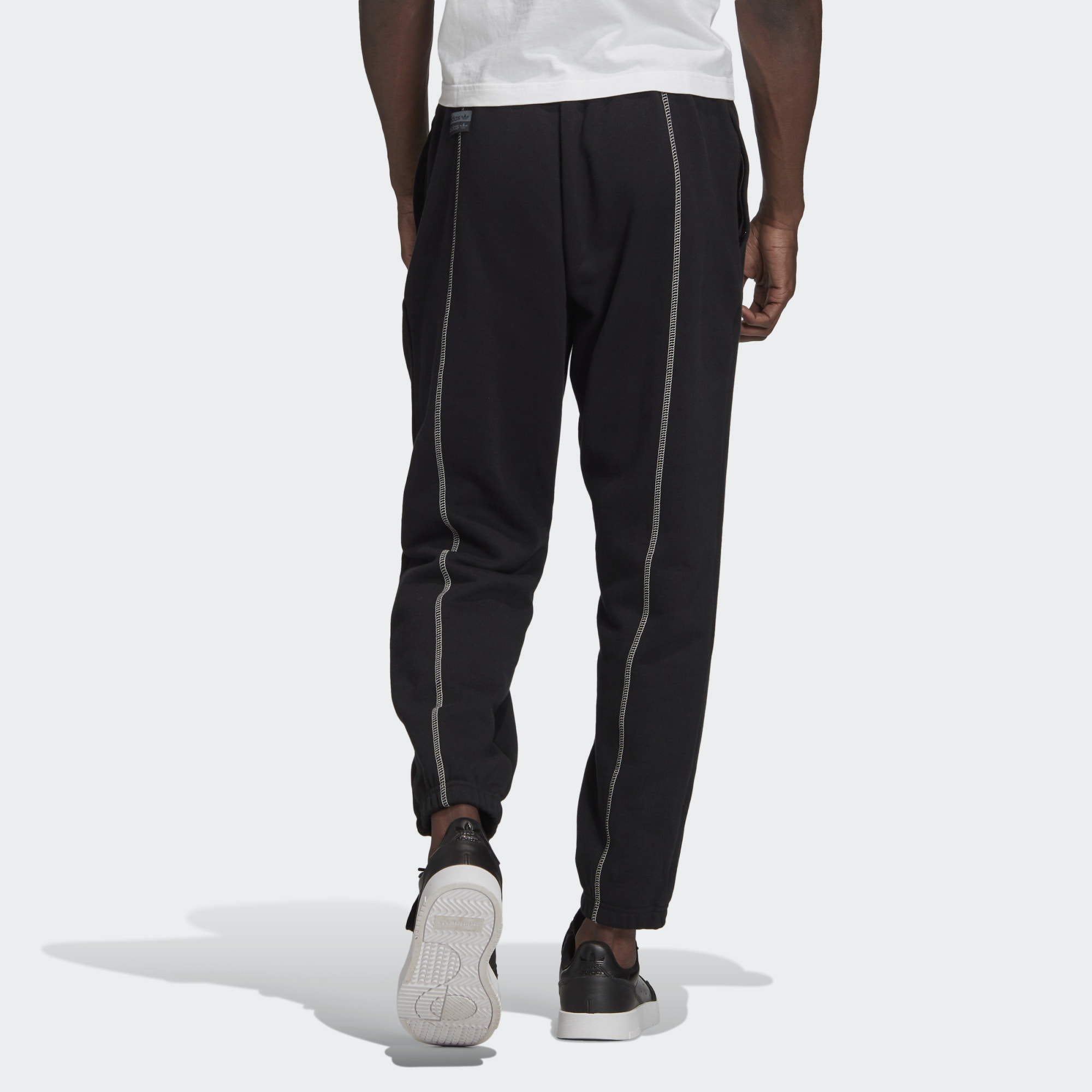 Мужские штаны adidas originals F Sweatp (черные) — фото 5