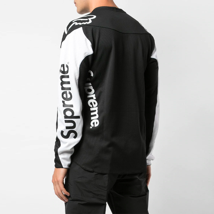 Supreme SS18 x Fox Racing Moto Jersey Top Black SUP-SS18-367