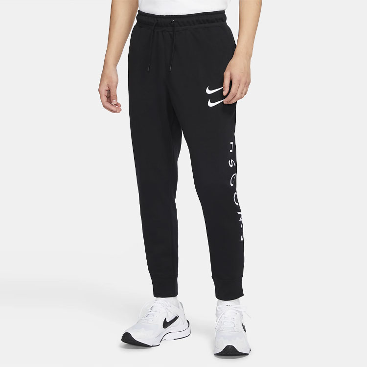 Мужские штаны Nike Sportswear Swoosh (черные) — фото 4