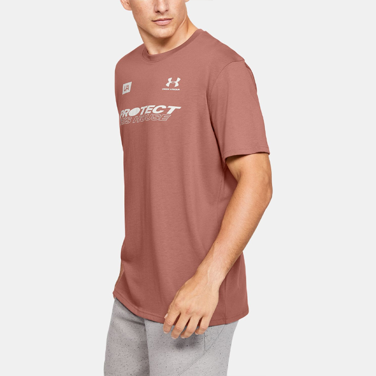 Мужская футболка Under Armour graphics T (красная) — фото 6