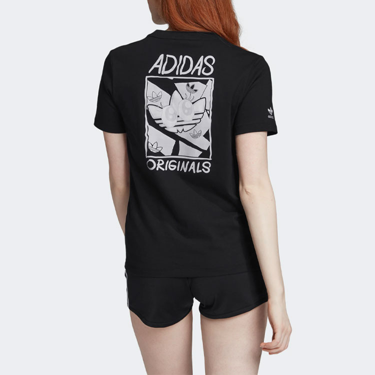Женская футболка adidas originals T (черная) — фото 4