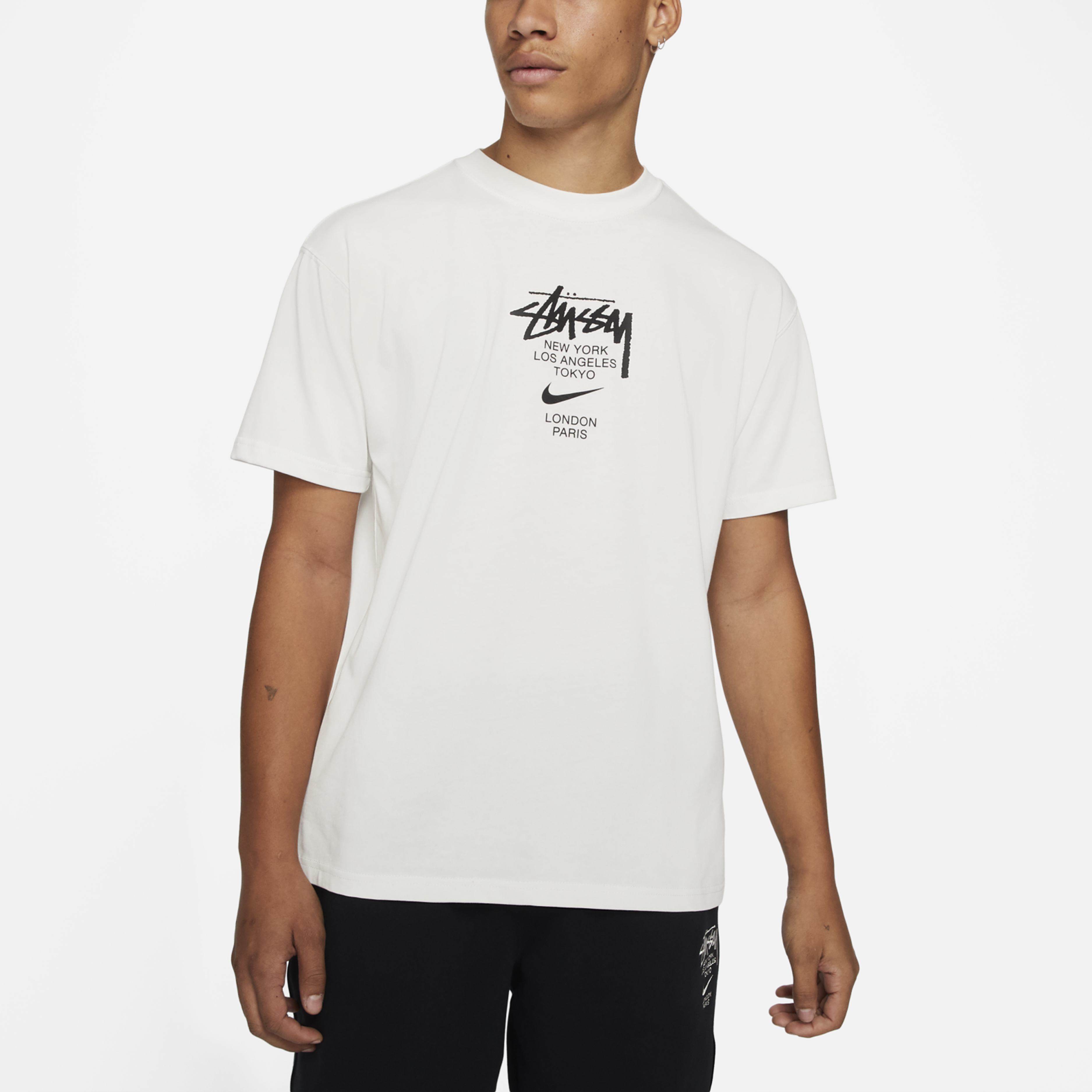 Футболка Stussy x Nike (белая) — фото 3