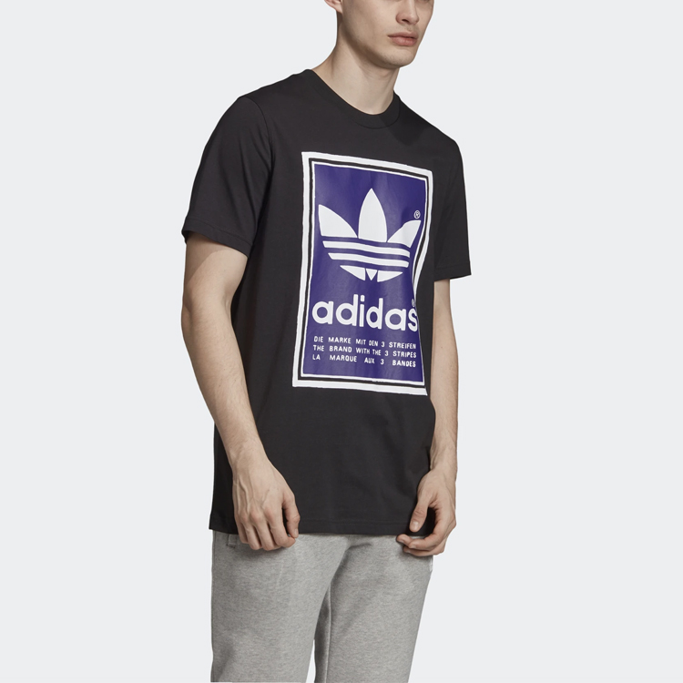 Мужская футболка adidas originals (черная) — фото 4