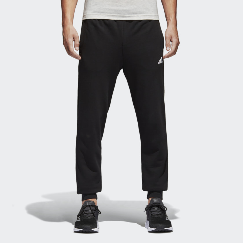 Мужские штаны adidas Essentials French Terry Pants (черные) — фото 3