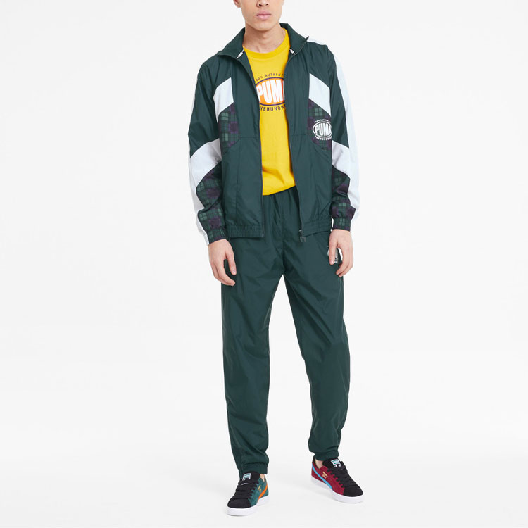 Мужские штаны PUMA x The Hundreds Track Pants (зеленые) — фото 5