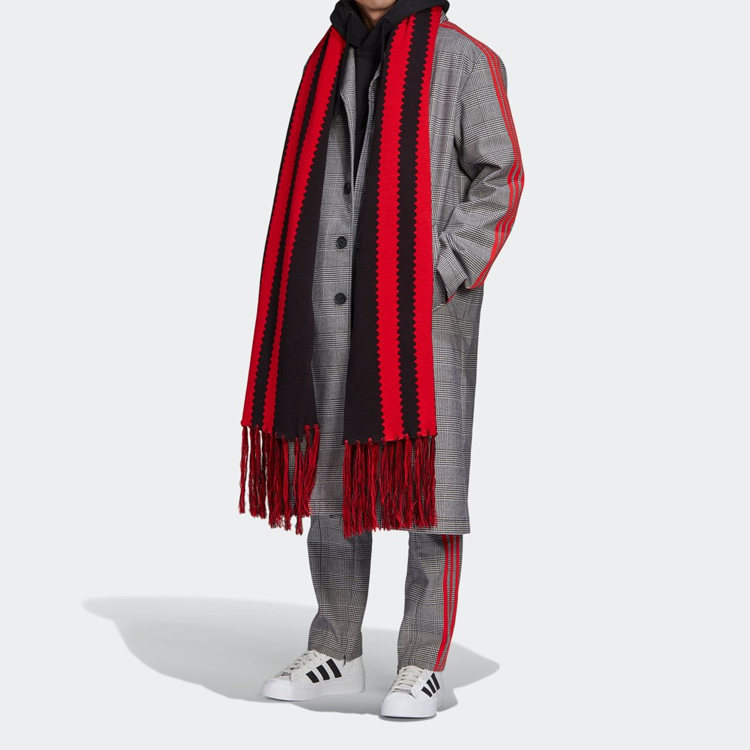 Мужская куртка adidas originals x 424 Trench Coat (серая) — фото 6