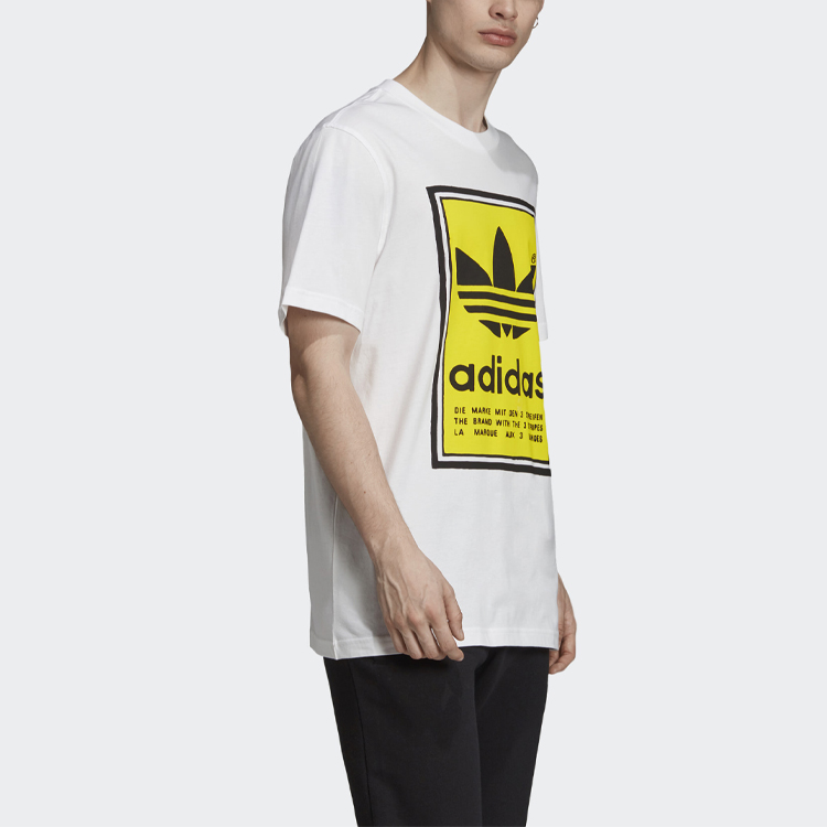 Мужская футболка adidas originals (желтая) — фото 5