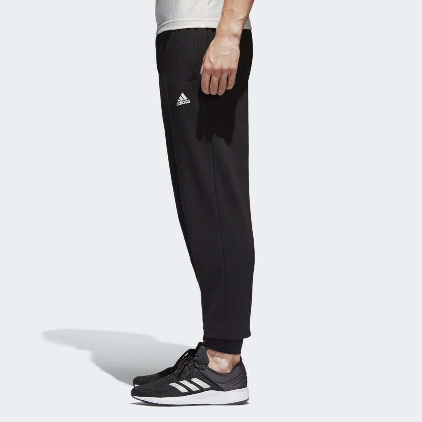 Мужские штаны adidas Essentials French Terry Pants (черные) — фото 4