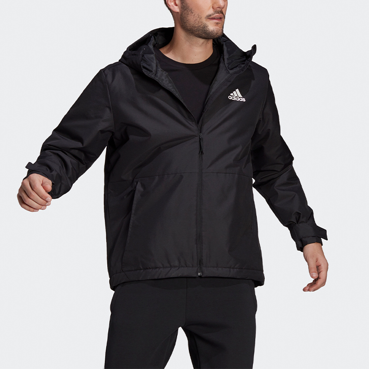 Мужская куртка adidas Bsc St In H J (черная) — фото 3