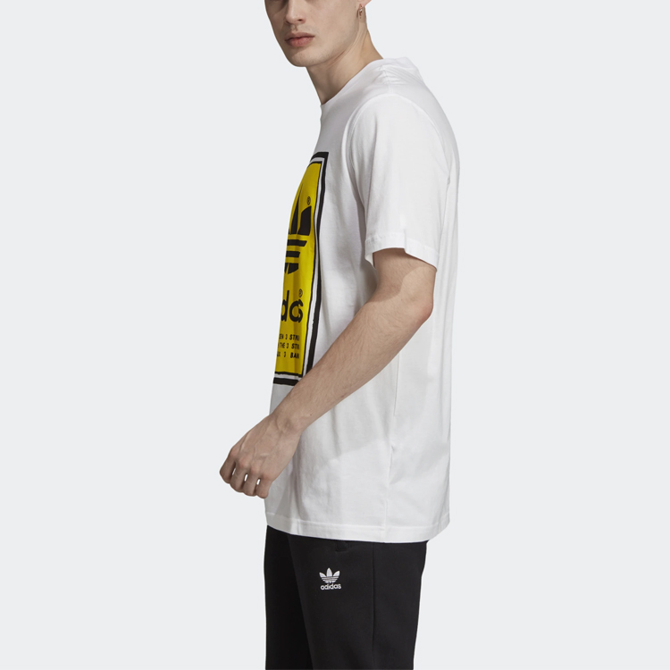 Мужская футболка adidas originals (желтая) — фото 4