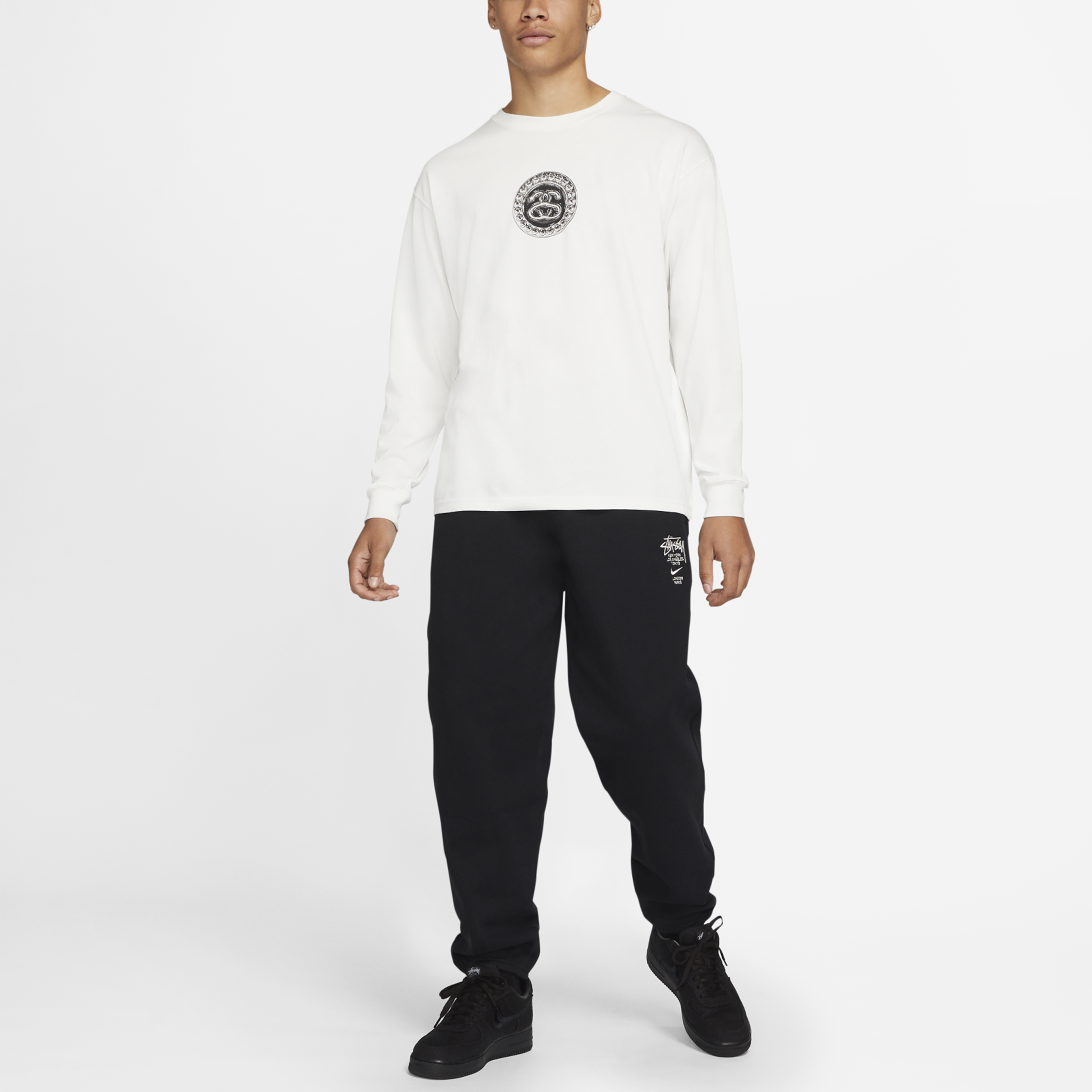 Футболка Stussy x Nike T (белый) — фото 5