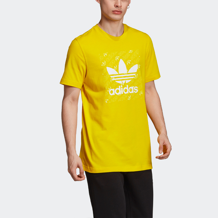 Мужская футболка adidas originals (желтая) — фото 6