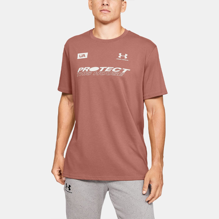 Мужская футболка Under Armour graphics T (красная) — фото 4