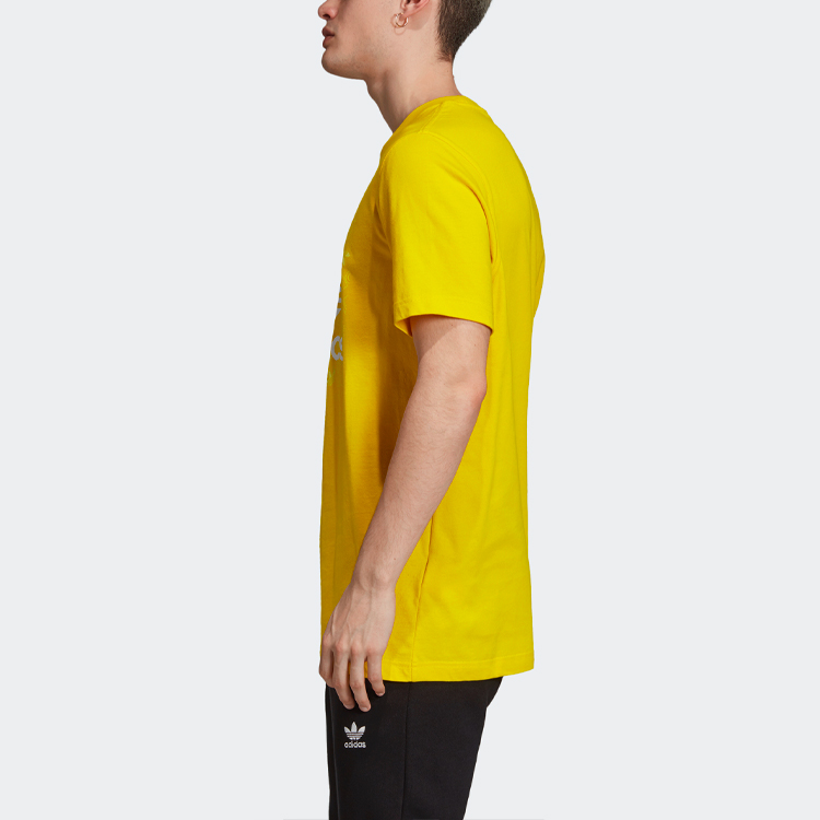 Мужская футболка adidas originals (желтая) — фото 5