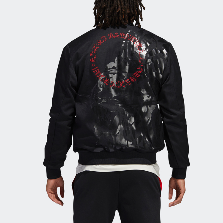 Мужская куртка adidas CNY Rose Jkt (черный) — фото 4
