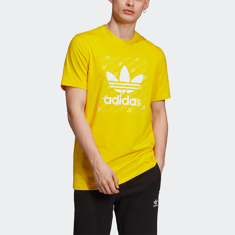 Мужская футболка adidas originals (желтая) — фото 3