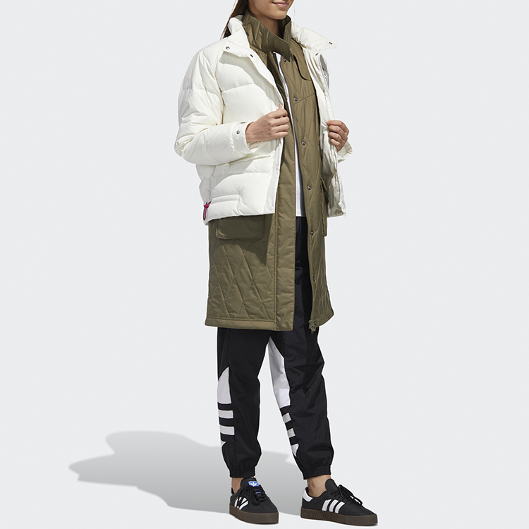 Женская куртка adidas originals (нефритово-белая) — фото 9