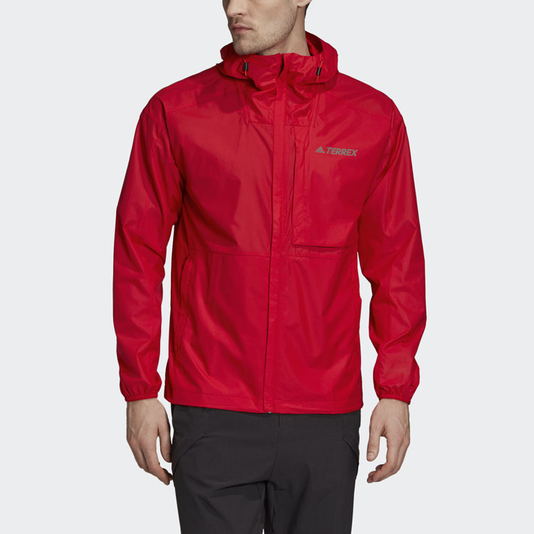 Мужская куртка adidas (алая) — фото 3