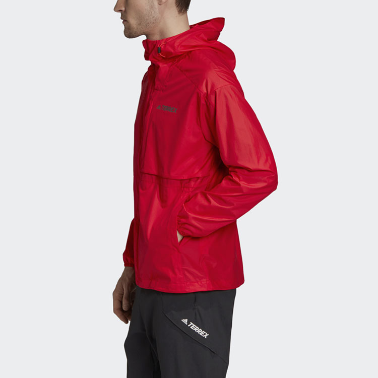 Мужская куртка adidas (алая) — фото 4
