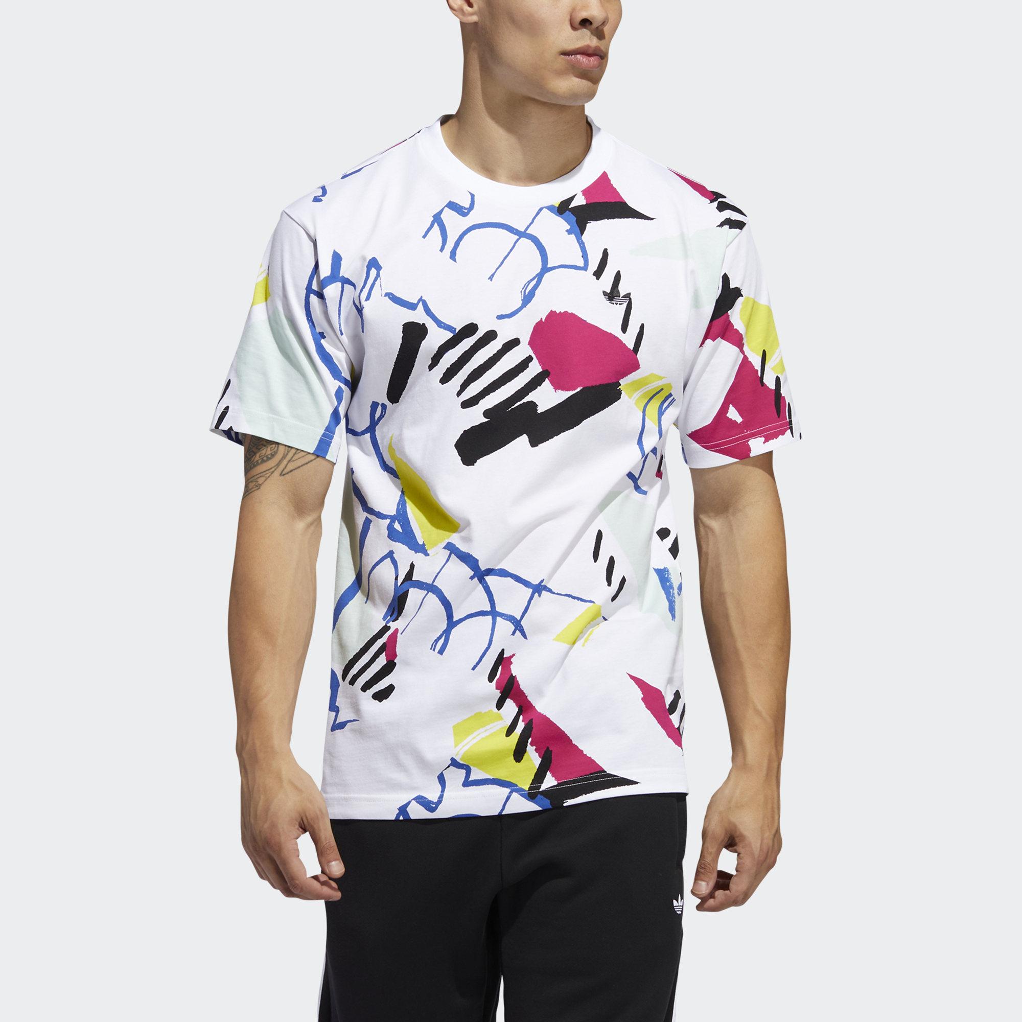Мужская футболка adidas originals (разноцветная) — фото 3