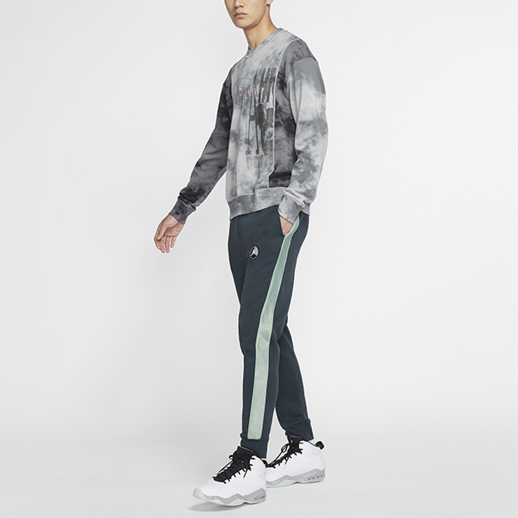 Мужские штаны Jordan Logo Sweatpants (зеленые) — фото 3