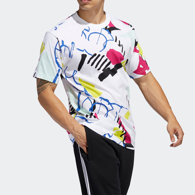 Мужская футболка adidas originals (разноцветная) — фото 5