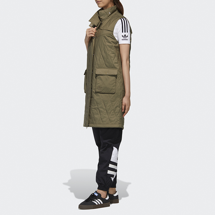 Женская куртка adidas originals (нефритово-белая) — фото 10