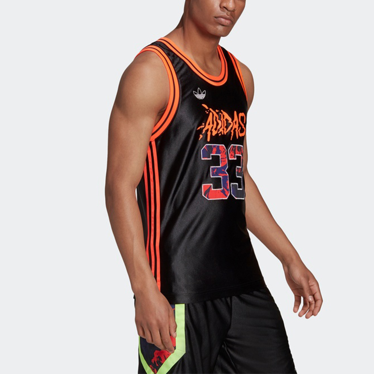 Мужская майка adidas Festivo Basketball Vest (черная) — фото 5
