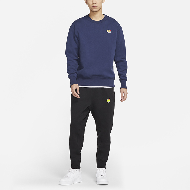Мужское худи Nike Sportswear Сrewneck (темно-синее) — фото 5
