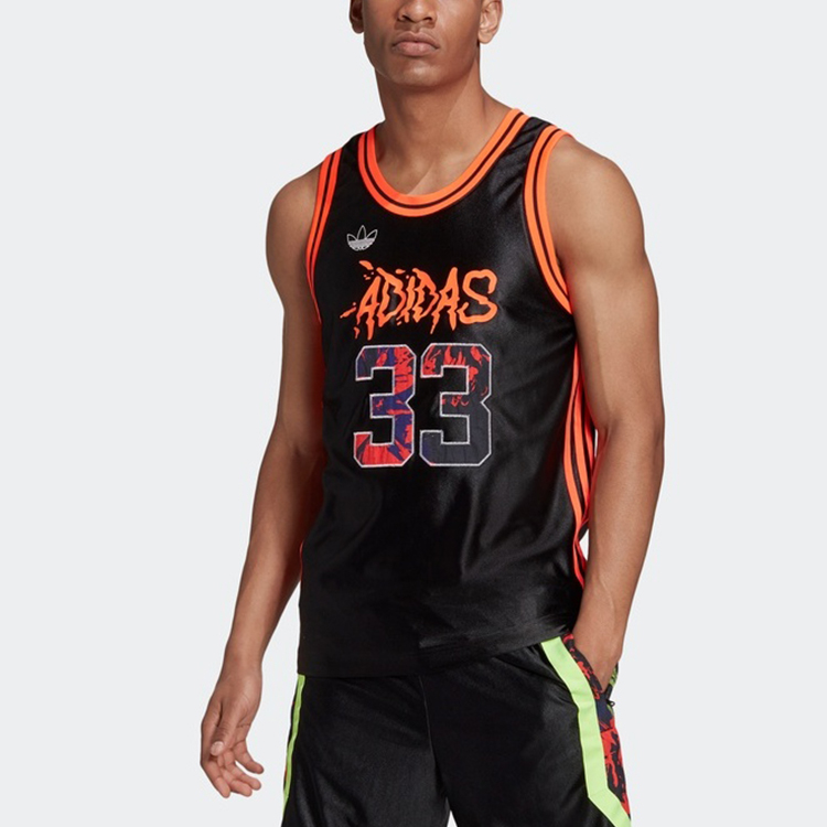 Мужская майка adidas Festivo Basketball Vest (черная) — фото 3
