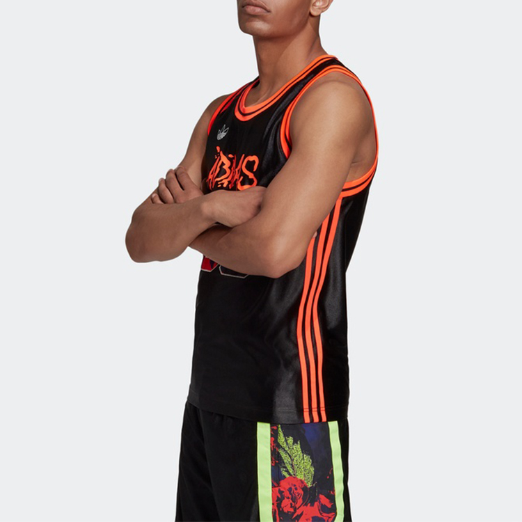 Мужская майка adidas Festivo Basketball Vest (черная) — фото 6