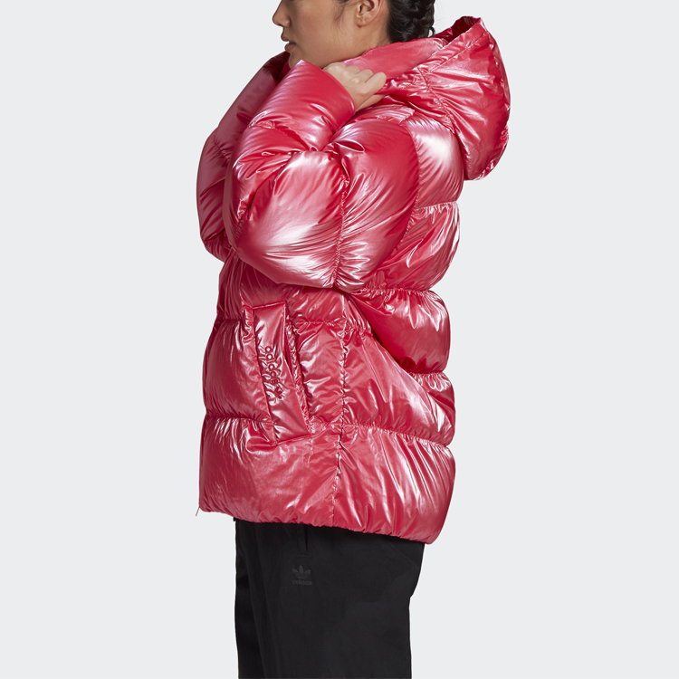 Женская куртка adidas originals Os Down Puffer (розовая) — фото 6
