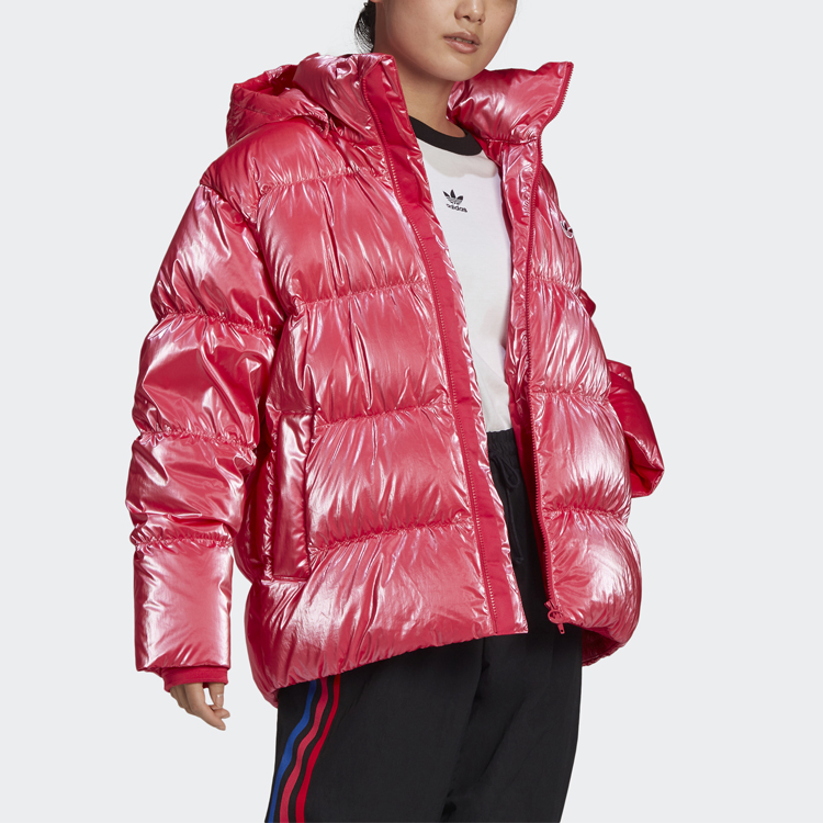 Женская куртка adidas originals Os Down Puffer (розовая) — фото 3